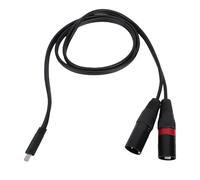 Annadue USB C à Double Câble Mâle XLR, Convertisseur Audio Stéréo Professionnel pour les Amplificateurs de Mélangeurs, Y Splitter Design 6.6ft, Compatible avec les Tablettes de