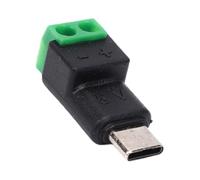 Annadue USB C vers Connecteur Terminal à 2 Broches, Bloc de Charge pour | Câblage rapide sans vis, conception compacte, kit de réparation réutilisable, sans soudure, réparation portable à domicile