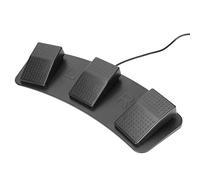 Annadue USB Triple Foot Switch Pedal pour PC | Commutateurs à clé mécaniques, programmables sur mesure, pédales larges ergonomiques, contrôleur au pied multifonctionnel,