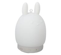 Annadue Veilleuses Haut-parleur Bluetooth, ABS+Silicone Lapin Mignon Machine à Bruit Blanc et Veilleuse, 31 Sons, Intensité Variable 3 Niveaux de Luminosité, pour Chambre à Coucher