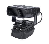 Annadue Ventilateur Chauffage Voiture, Radiateur Portable 170 W avec Fonctionnement alimenté par Batterie, 2 Réglages Vitesse, Désembueur Fenêtre, Deux Ports USB