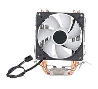 Annadue Ventilateur CPU RGB 90mm pour AMD (ventilateur unique) | Éclairage RVB, 4 caloducs, fonctionnement silencieux de 20 dB, débit d\'air de 38 CFM, roulement hydraulique, ordinateur de