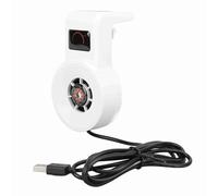 Annadue Ventilateur de Refroidissement d'Aquarium, Ventilateur de Refroidissement Silencieux pour Aquarium, Connexion USB, de Peu Encombrant pour Toutes Les Saisons (White)