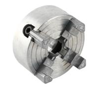 Annadue Z011A Mandrin à 4 Mors à Action Simple en Alliage de Zinc pour | Mâchoires à centrage automatique, outil de machiniste amateur, pince de tour d\'établi compacte, maintien de précision