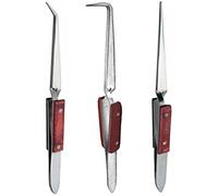 AnNafi Lot de pinces à souder avec manche en fibre 16,5 cm (angle de 45°), pince à souder 15,2 cm (angle de 90°) et pince à souder droite 16,5 cm