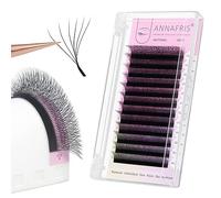 ANNAFRIS Extension Cils 6D W Préfait Bouquet Cils 0.07 C 12mm Premade Fan Eyelash Russe Volume Lash Cluster Faux Cils professionnel(0.07C 12mm)