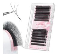 ANNAFRIS Extension de Cils 3D W 0.07 C 9-14mm Bouquet Préfabriqué Faux Cils 3D Individuel Volume Russe Naturel Eyelash Extension(Fox3DW,0.07C,9-14mm)