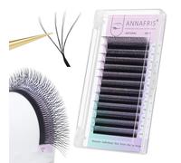 ANNAFRIS Extension de Cils 4D WW Double Conseil Cils 0.07C 9-13mm Préfait Bouquet Cils W 4D Extension Cils Volume Russe W Lash(2Tips-4DW 0.07C 9-13Mix)