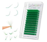 ANNAFRIS Extension de Cils Easy Fan Coloré Vert Cils 0.10 D 8-15mm Mix Volume Russe Cils à Cils Bouquet Extension de Cils Easy Fan Lash(Green 0.10D MIX)