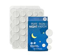 AnnaK Pure Skin Night Patch - Patchs hydrocolloïdes contre l'acné pour la nuit, ajustement confortable et sécurisé pendant que vous dormez, 62 patchs en 3 tailles (8, 10, 12 mm), soins de la peau