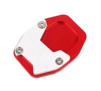 ANNAKETZPW Pied Béquille Latérale Agrandir Extension Béquille Latérale CNC, Accessoires Moto pour Forza 750 2021 2022 2023, Coussinet D'agrandissement Support Béquille Moto(Red)