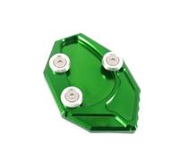 ANNAKETZPW Pied Béquille Latérale Agrandir Extension De Béquille Latérale CNC pour Moto, Plaque De Support pour ZX-14R, pour ZZR1400, pour GTR1400 Concour Support Béquille Moto(Green)