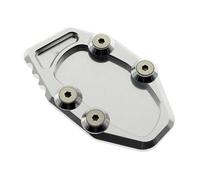 ANNAKETZPW Pied Béquille Latérale Agrandir Extension De Support De Béquille Latérale Moto pour Yamaha pour YZFR25 pour MT25 2014-2020 Support Béquille Moto(Silver)