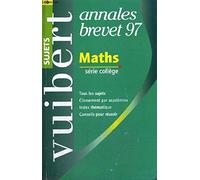 Annale, numéro 10, Brevet : mathématiques, série collège, sujet seul, 1997