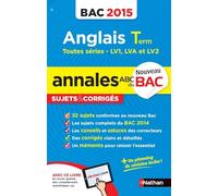 Annales ABC du BAC 2015 Anglais Term toutes séries