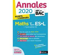Annales ABC du BAC 2020 Maths Term ES-L - corrigé