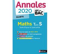 Annales ABC du BAC 2020 Maths Term S - non corrigé
