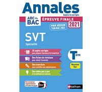 Annales ABC du BAC 2021-2022 - SVT (Sciences de la vie et de la Terre) Tle - Sujets et corrigés - Enseignement de spécialité Terminale - Epreuve finale Nouveau Bac