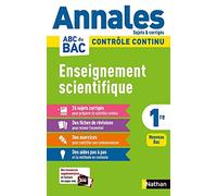 Annales ABC du BAC 2024 - Enseignement scientifique 1re - Sujets et corrigés - Enseignement commun première - Contrôle continu Nouveau Bac (11)
