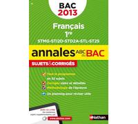 ANNALES BAC 2013 FRANCAIS 1ERE