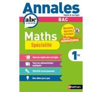 Annales Bac Maths 1re - Julien Besson - Nathan - broché - Scolaire / Universitaire
