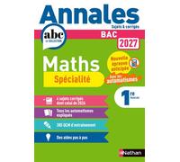 Annales BAC Maths 1re - Spécialité - Isabelle Strancar - Nathan - broché - Scolaire / Universitaire