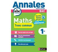 Annales Bac Maths 1re - Tronc Commun - Isabelle Strancar - Nathan - broché - Scolaire / Universitaire