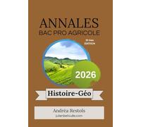 Annales bac pro agricole histoire géographie 2026