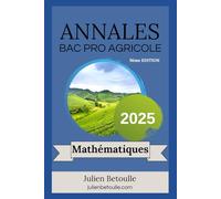Annales bac pro agricole maths 2025