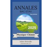 Annales bac techno agricole STAV Physique Chimie 2025