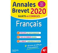 Annales Brevet 2020 Français