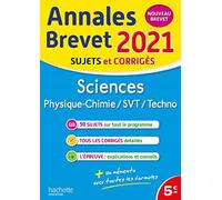 Annales Brevet 2021 Sciences