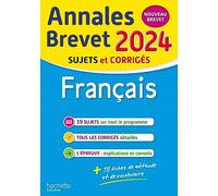 Annales BREVET 2024 - Français