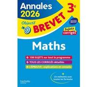 Annales Brevet 2026 - Maths 3e - sujets et corrigés - Philippe Rousseau - Hachette Education - broché - Scolaire / Universitaire
