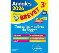 Brigitte Réauté – Tout-En-Un 3e : Annales Brevet 2026 – Sujets et corrigés – Broché