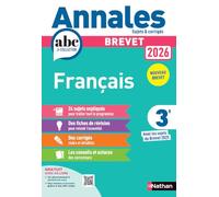 Thomas Bouhours – Annales ABC Brevet 2026 Français 3e – Sujets & corrigés, fiches – Broché