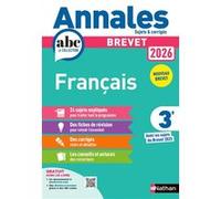 Thomas Bouhours – Annales ABC Brevet 2026 Français 3e – Sujets & corrigés, fiches – Broché