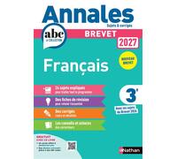 Annales Brevet Français 2027 - Corrigé - Thomas Bouhours - Nathan - broché - Scolaire / Universitaire
