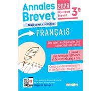 Annales Brevet - Français - 3e - 2026 Sujets corrigés et fiches de révision - Collectif rue des écoles - Rue Des Ecoles - broché - Scolaire / Universitaire