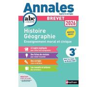 Annales Brevet Histoire Géographie Enseignement Moral et Civique 2026 - Corrigé - Laure Genet - Nathan - broché - Scolaire / Universitaire