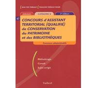 Annales Concours d'assistant territorial (qualifié) de conservation du patrimoine et des bibliothèques Catégorie B