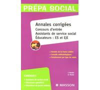 Annales corrigées Concours d'entrée Assistants de service social/Educateurs ES et EJE