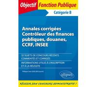 Annales Corrigées Contrôleur Des Finances Publiques, Douanes, Ccrf, Insee