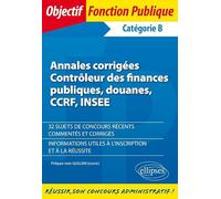 Annales corrigées Contrôleur des finances publiques, douanes, CCRF, INSEE