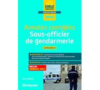 Annales corrigées sous-officier de gendarmerie 2019: Catégorie B