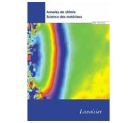 Annales de chimie science des materiaux vol. 29 n.4/2004 jul - Collectif - Technique Et Documentation - broché - Livre