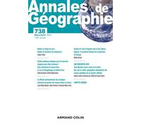 Annales de géographie - N° 738 2/2021 Varia - Collectif - Armand Colin - broché - Revue