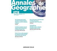 Annales de géographie - N° 747 5/2022 Varia - Collectif - Armand Colin - broché - Revue