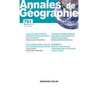 Annales de géographie - N°751 3/2023 - Collectif - Armand Colin - broché - Revue
