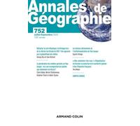 Annales De Géographie - N°752 4/2023